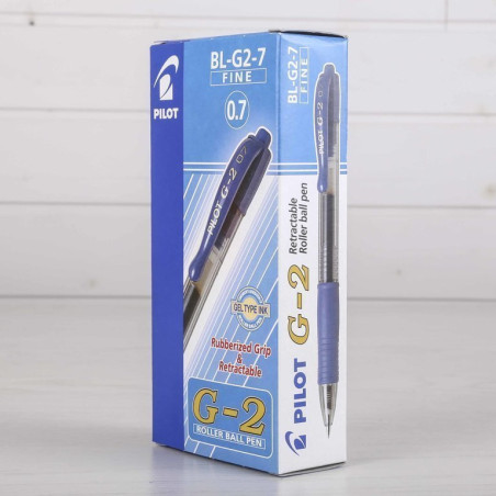 ROTULADOR PILOT G-2  GEL INK RETRACTIL AZUL C/12U