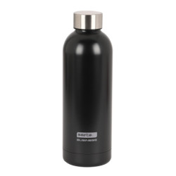 BOTELLA TERMO ACERO INOXIDABLE 500ML SAFTA BUSINESS "BLACK" SAFTA26 342200899 22,5X7 UNIDAD