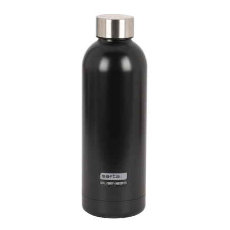 BOTELLA TERMO ACERO INOXIDABLE 500ML SAFTA BUSINESS "BLACK" SAFTA26 342200899 22,5X7 UNIDAD