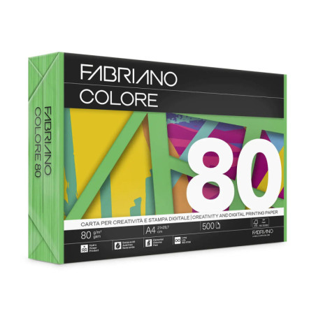 PAPEL REPRO FABRIANO COPY TINTA - 80 G  - A4 - PACK 500 H - VERDE     F60121297 - VERDE ABETO
