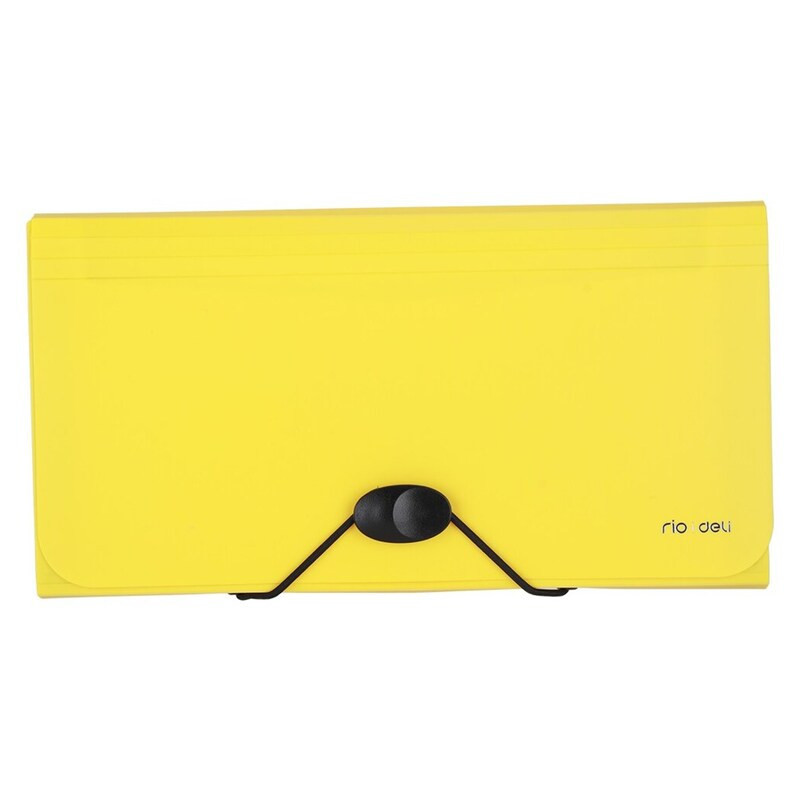 CARPETA FUELLE RECIBO 12B OPACO AMARILLO DELI EB41062 UNIDAD