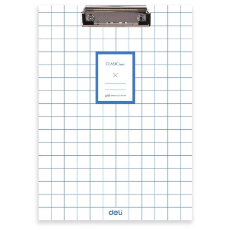 CARPETA A4 MUELLE S/TAPA DELI CARTON RAYADO CUADROS EF75502 UNIDAD