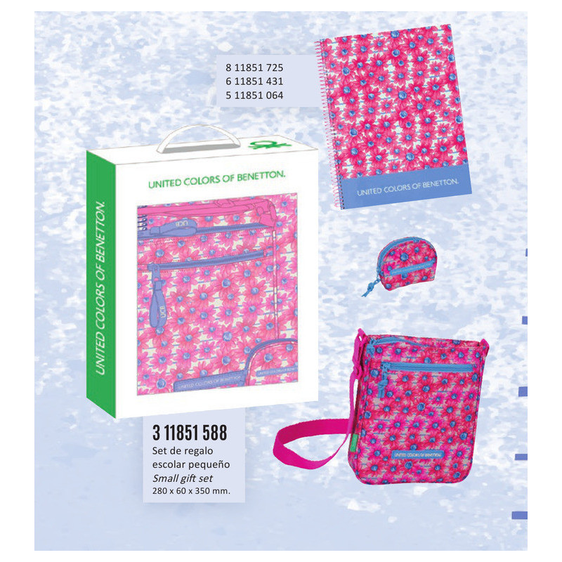 SET DE REGALO PEQUEÑO  BENETTON "FIORI" 35*28 311851588 SAFTA18