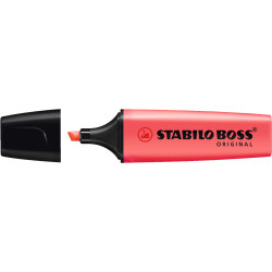 MARCD. FLUORESCENTE ROJO STABILO BOSS