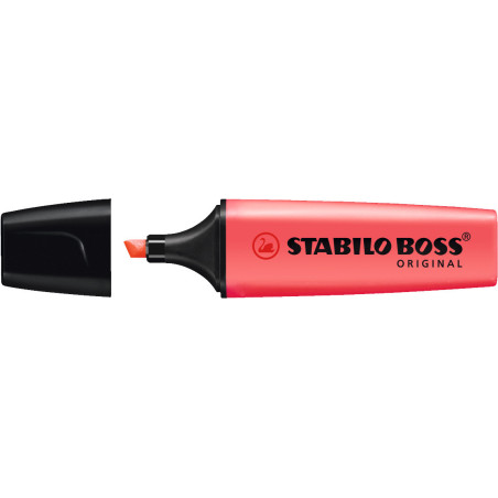MARCD. FLUORESCENTE ROJO STABILO BOSS