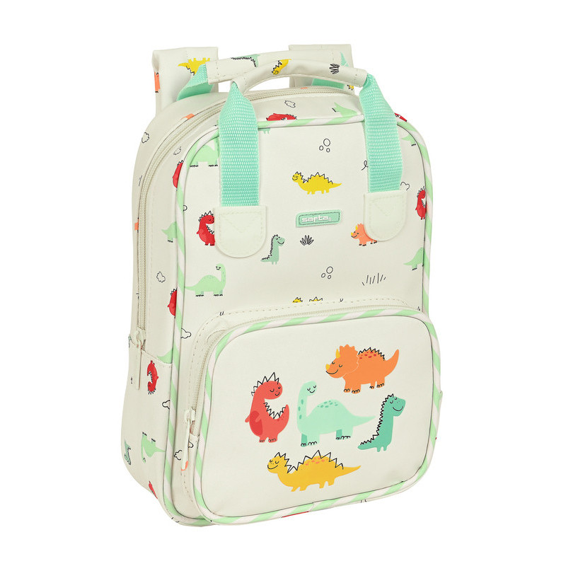 MOCHILA INFANTIL CON ASAS FACIL LIMPIEZA SAFTA PREESCOLAR "DINOS" 642392765 SAFTA23 VAC