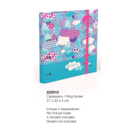 CARPEBLOC DEC RINGBOOK 4A GABOL18 SCHOOL COLOR A4 C/GOMA Y SEPARADORES 222015