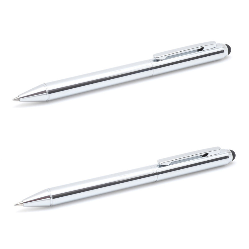 JUEGO BOLIGRAFO PORTAMINAS INOXCROM TOUCH CROMADO C/ESTUCHE 40154015