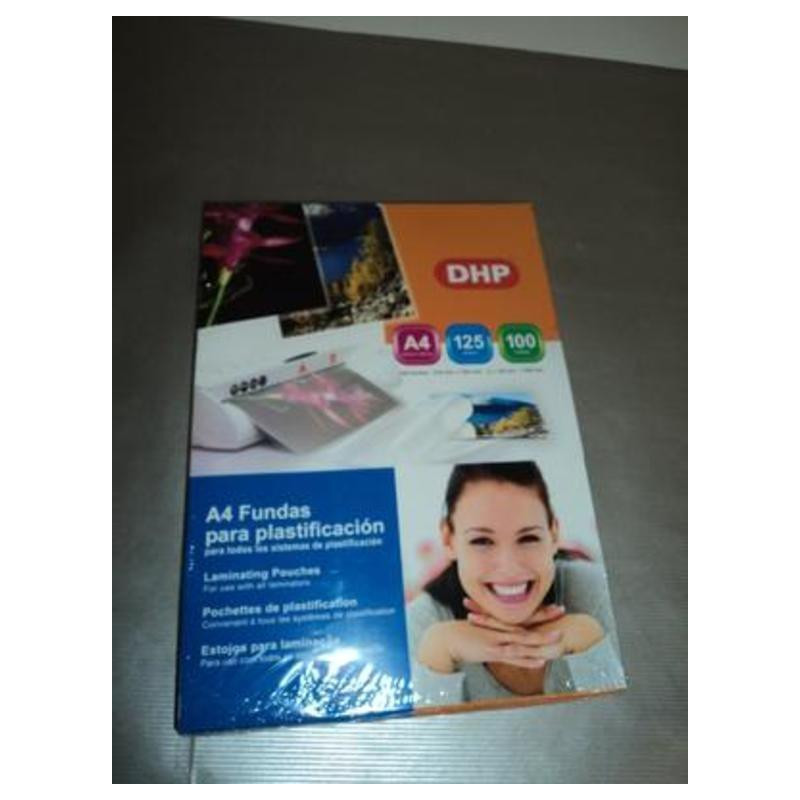 FUNDA PLASTIFICAR 210*297 A-4  125M C/100 DHP