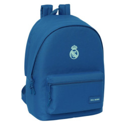 MOCHILA DOBLE PARA PORTATIL 15,6"+USB REAL MADRID CHICA AZUL SAFTA26 642468820 44X31 UNIDAD