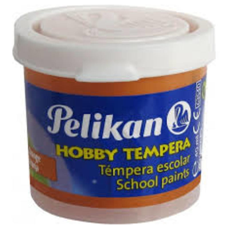 TEMPERA PELIKAN  HOBBY 40ML NARANJA C/6U