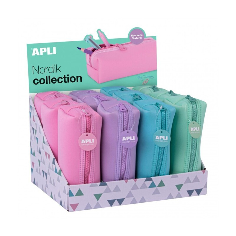 PORTATODO NEOPRENO CUADRADO NORDIK COLLECTION 4 COLORES UNIDAD APLI 18805