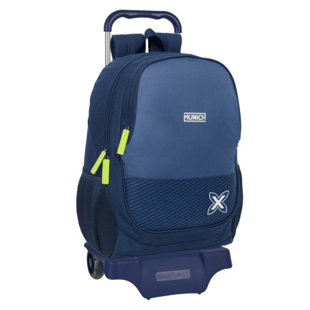 MOCHILA 665+CARRO 905 MUNICH "BLUE INDIGO" SAFTA26 642512160 44X32 UNIDAD