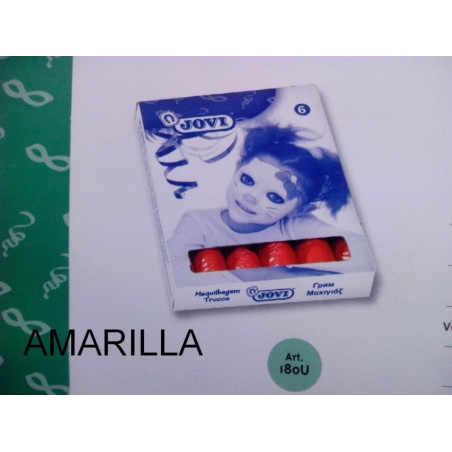 MAQUILLAJE JOVI BARRA GRANDE AMARILLO 15G C/6U ^