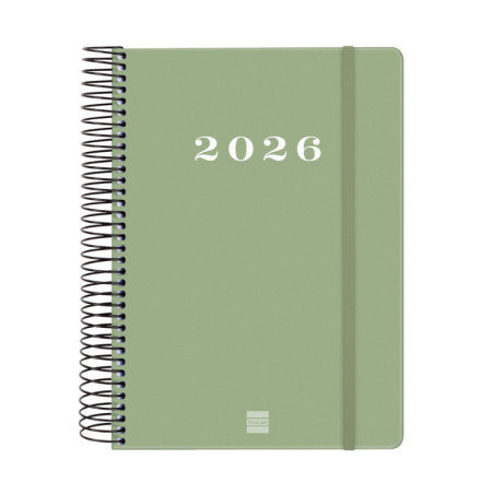 AGENDA MY E10 1DP 2026 VERDE+ FINOCAM26 743522026 185 X 20 X 212 MM