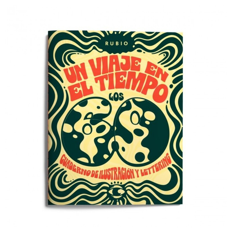 RUBIO CALIGRAFIA LIBRETA LETTERING UN VIAJE EN TIEMPO AÑOS 60 40PAG