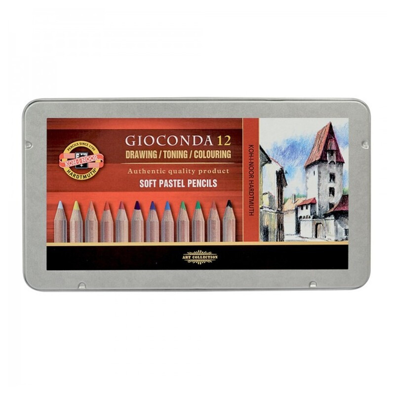 LAPIZ KOH-I-NOOR PASTEL METAL 12C GIOCONDA 8827 MCH