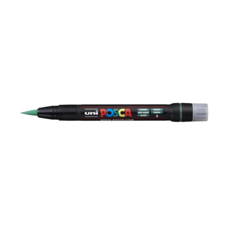 MARCADOR UNI-BALL POSCA PCF-350 PUNTA PINCEL VERDE -6- 146621000