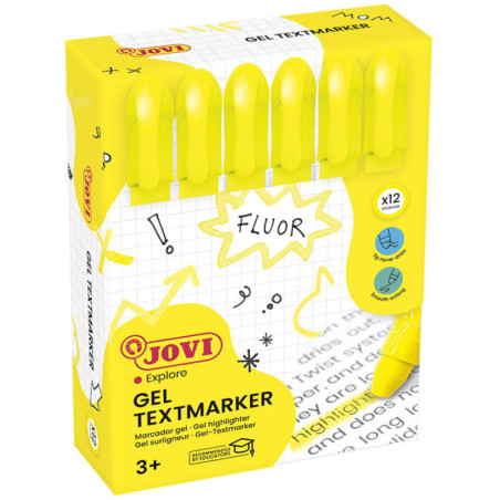 CERAS MARCADORAS GEL CJ.12 UDS AMARILLO JOVI 1817