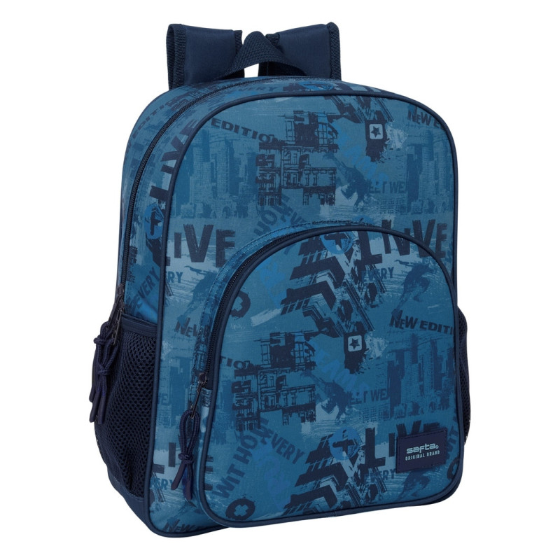 MOCHILA JUNIOR ADAPT.CARRO SAFTA "NEW EDITION" SAFTA26 642524640 38X32 UNIDAD