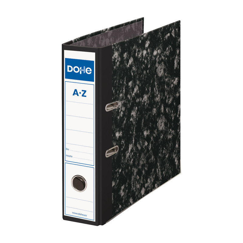 ARCHIVADOR PALANCA A-Z FOLIO JASPEADO DOHE C/FUNDA