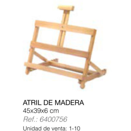 ATRIL MADERA ARTIST PINO 45*39*6 PLEGABLE 6400756