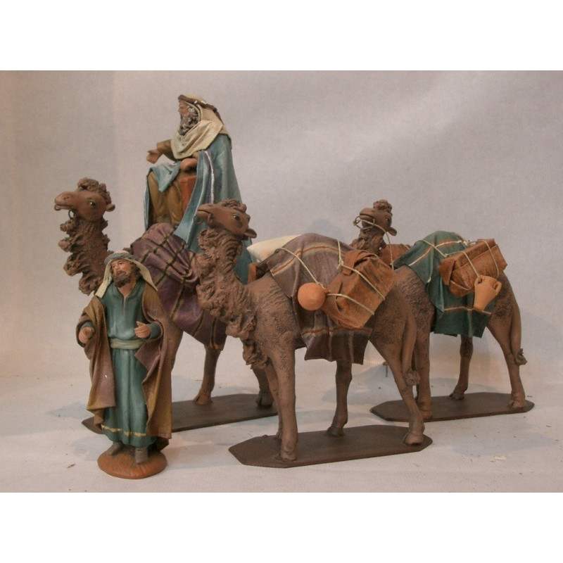 CARAVANA LIENZADA 3 CAMELLOS 17CM    718 ^