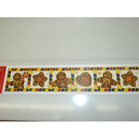 STICKER TIRA MOTIVOS PURPURINA BOLAS Y GALLETAS 53*8 UNIDAD POESSA 315583 PACK 2U ^