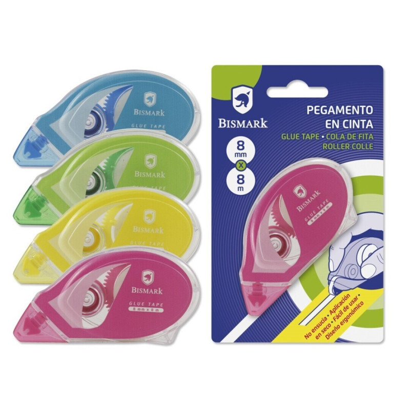 PEGAMENTO MAQUINA BISMARK PERMANENTE 8MM*8M 330379 POESSA C/12U