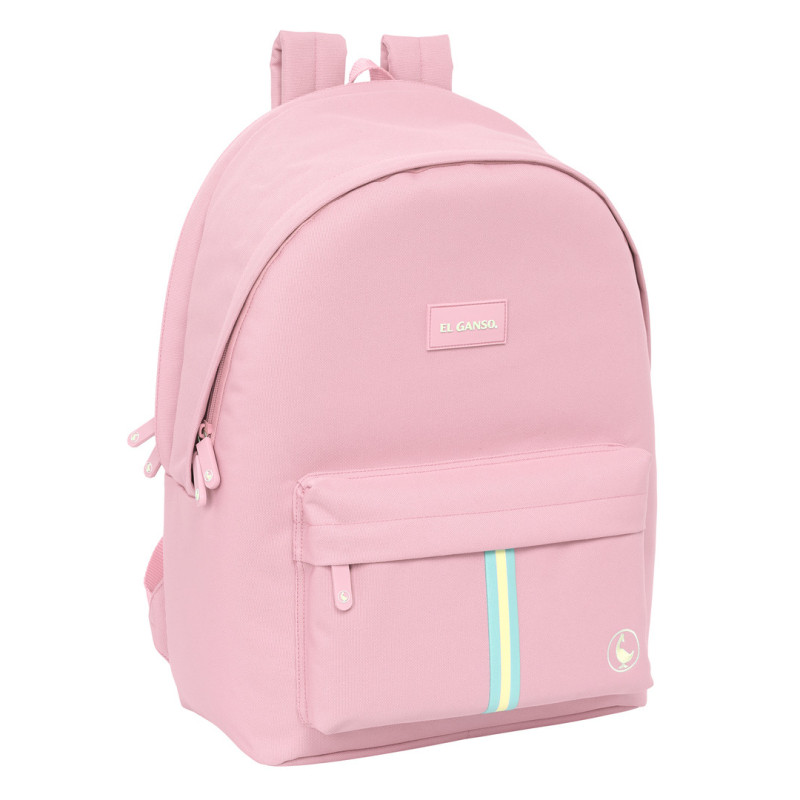MOCHILA DOBLE PARA PORTATIL 15,6"+USB EL GANSO BASICS "PINK" SAFTA26 642564820 44X31 UNIDAD