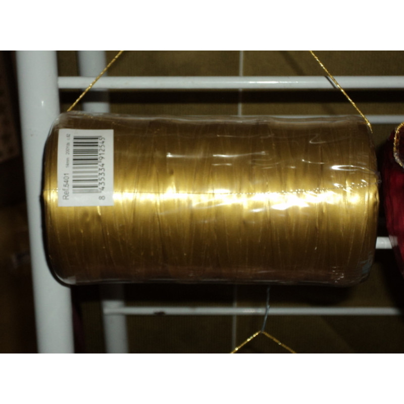 CINTA RAFIA  4MM 200YD METAL ORO REF 150 COLOR 15