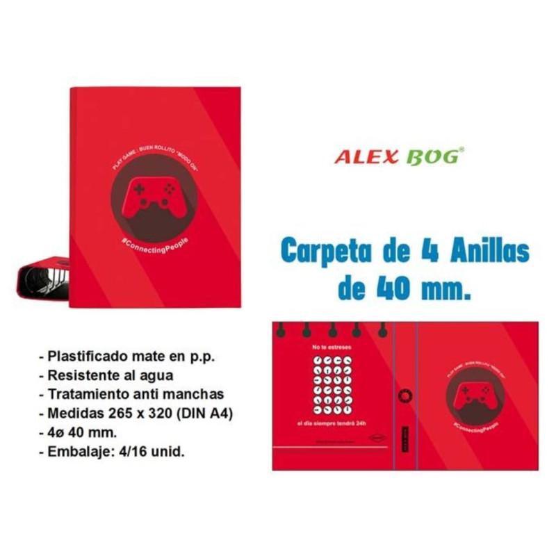 CARPEBLOC DEC 4A 40 FOLIO ALEX BOG CONNECTING PEOPLE KR-850