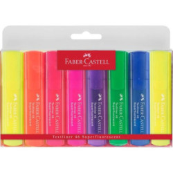 MARCD.FLUOR FABER-CASTELL TEXTLINER 1546 SUPERFLUORESCENTE 8 COLORES BLISTER 154662
