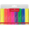 MARCD.FLUOR FABER-CASTELL TEXTLINER 1546 SUPERFLUORESCENTE 8 COLORES BLISTER 154662