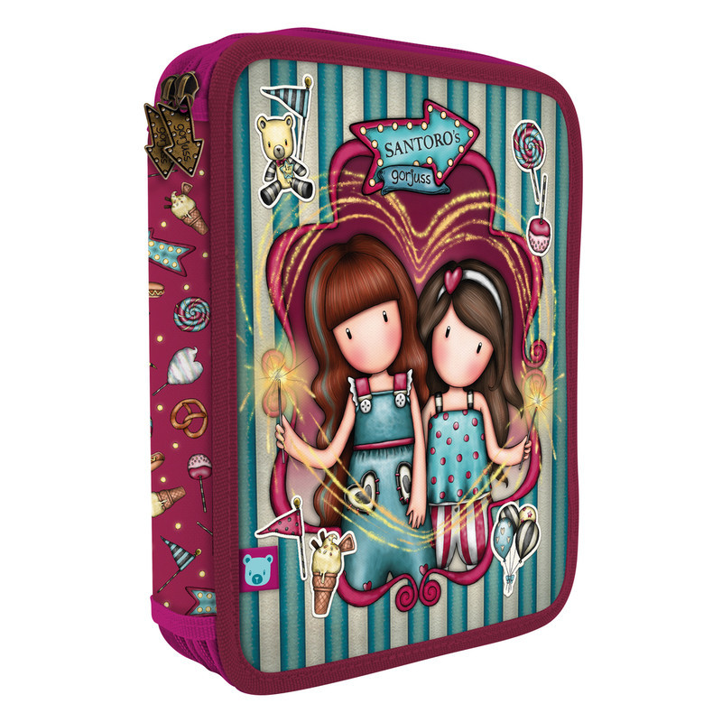 PLUMIER DOBLE 46 PIEZAS GORJUSS™ FAIRGROUND "FIREWORKS" SAFTA23 ENERO 688GJ23