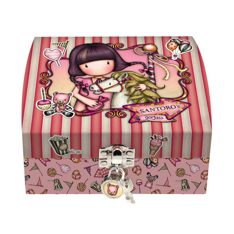 CAJA JOYERO CON CANDADO GORJUSS™ FAIRGROUND "CAROUSEL" SAFTA23 ENERO 701GJ10