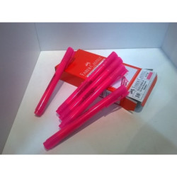 MARCD.FLUOR FABER-CASTELL TEXTLINER 38 REDONDO ROSA C/10U