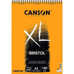 BLOC DIBUJO CANSON XL ESPIRAL BRISTOL A-3 50H 180G C31078A022