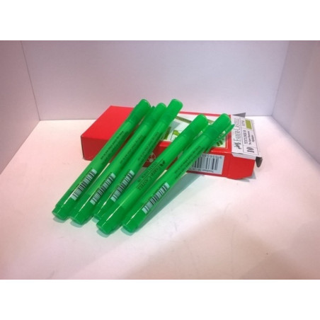 MARCD.FLUOR FABER-CASTELL TEXTLINER 38 REDONDO VERDE C/10U