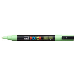 MARCADOR UNI-BALL POSCA PC-3M PUNTA REDONDA 0,9-1,3MM VERDE CLARO -5-