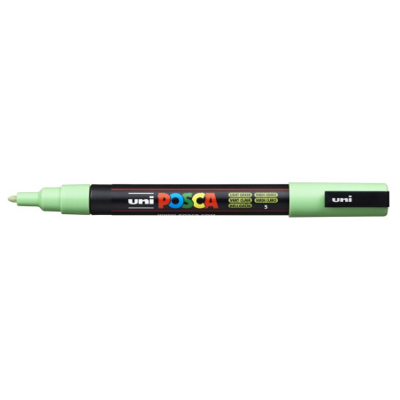 MARCADOR UNI-BALL POSCA PC-3M PUNTA REDONDA 0,9-1,3MM VERDE CLARO -5-