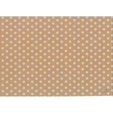 PAPEL REGALO ROLLO 62 SETIMPRES KRAFT PUNTOS BLANCO K37B