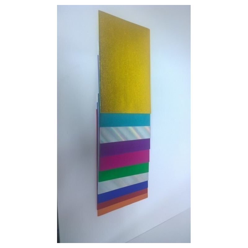 LAMINA EVA 2MM 40*60 METALIZADA PTE 10U SURTIDAS 600