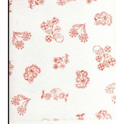 TUL FLORES LUREX NARANJA CUADRADO 25*25 PTE 100U ^