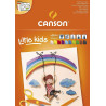 BLOC CANSON PAPEL COLORES LITTLE KIDS 120G A-4 30H C400015600