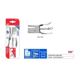 TENAZA MADRID PAPEL METAL MINI CROMADA GRAPA Nº 10 PA606