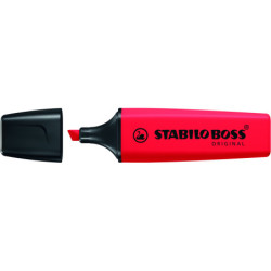 MARCD. FLUORESCENTE ROJO REAL STABILO BOSS