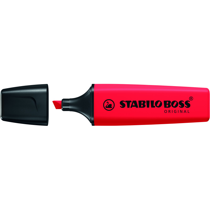 MARCD. FLUORESCENTE ROJO REAL STABILO BOSS
