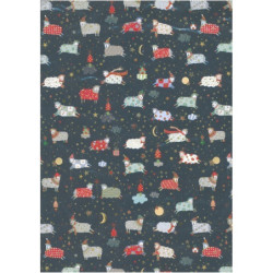 PAPEL REGALO 50*70 ARGU TURNOWSKY NAVIDAD OVEJITAS PTE 10H 38760 ^