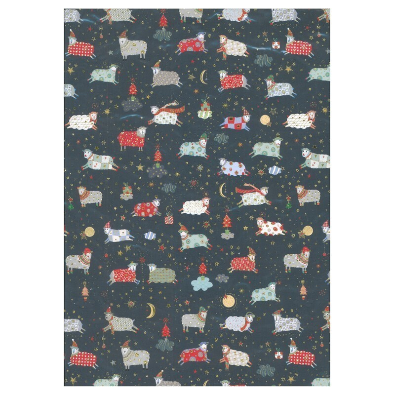 PAPEL REGALO 50*70 ARGU TURNOWSKY NAVIDAD OVEJITAS PTE 10H 38760 ^